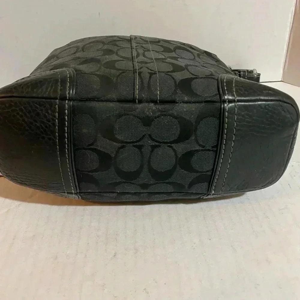 Coach Cc Signature Canvas Print Satchel Handbag - image 3